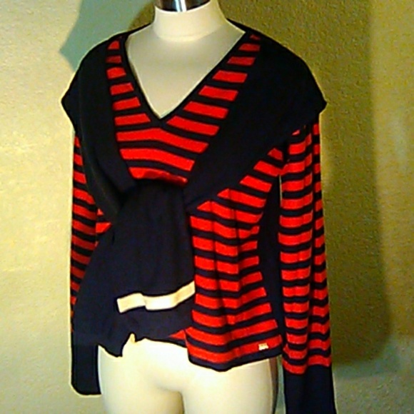 Sonia Rykiel Sweaters - Sonia Rykiel V Neck Sweater 100% Cotton Italy